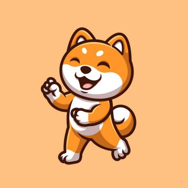 Shiba Inu Eğlenceli Çizgi Film Çizimi