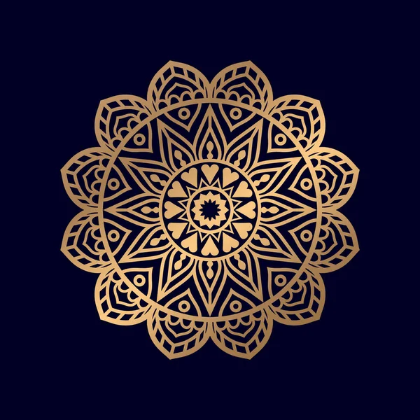 Hermoso Diseño Decorativo Floral Mandala Ornamental — Vector de stock
