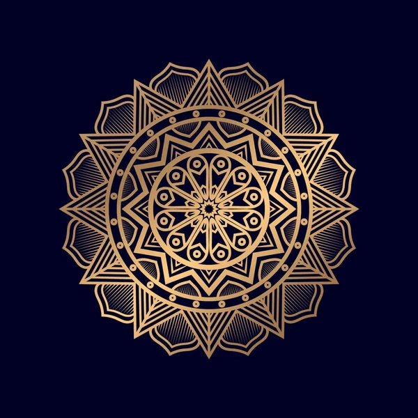 Beautiful Floral Creative Mandala Design — Stock Vector