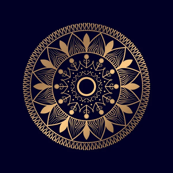 Çiçeksel Dekoratif Mandala Tasarım Arka Planı — Stok Vektör
