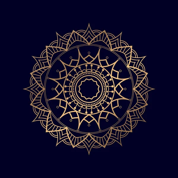 Diseño Fondo Estilo Islámico Árabe Mandala Lujo Patrón Árabe — Archivo Imágenes Vectoriales
