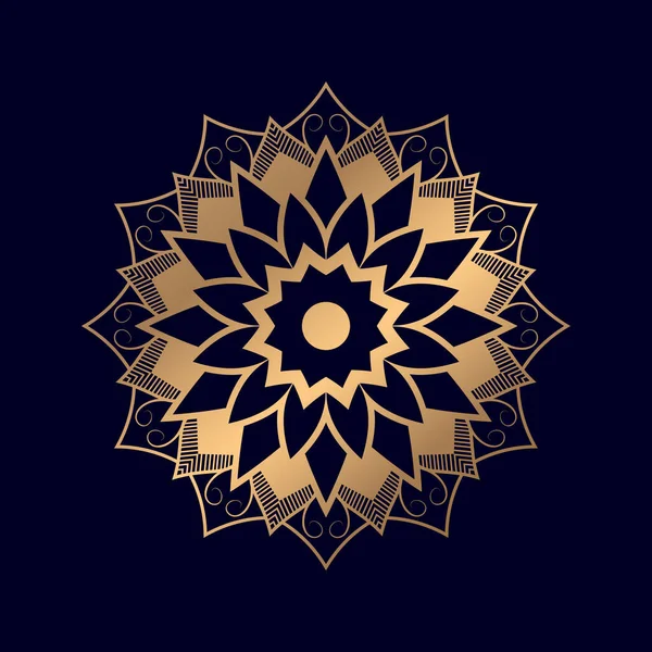 Mandala Lujo Patrón Árabe Diseño Islámico Árabe — Archivo Imágenes Vectoriales