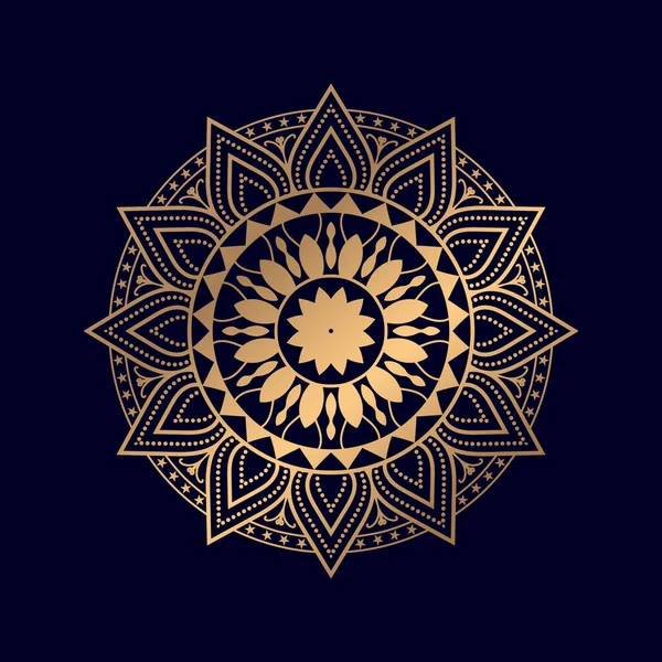 Ornamental Arabesque Elements Mandala Background Design — Stock Vector