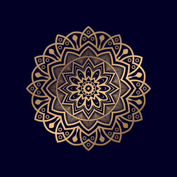 Elemento Decorativo Ornamental Forma Círculo Diseño Mandala — Archivo Imágenes Vectoriales