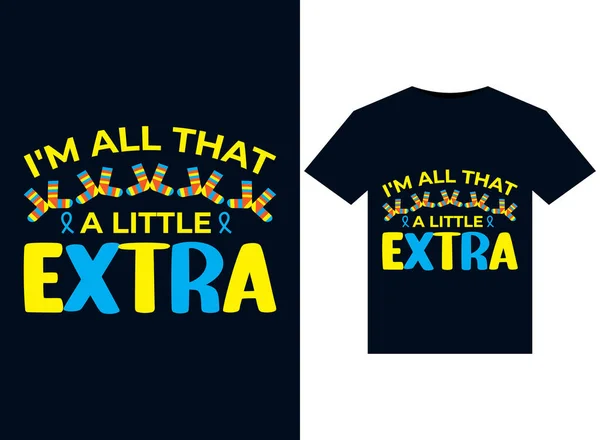 All Little Extra Illustrations Print Ready Shirts Design — Wektor stockowy