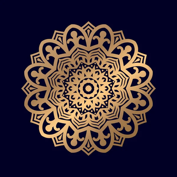 Golden Mandala Elementos Stock Ilustración — Archivo Imágenes Vectoriales