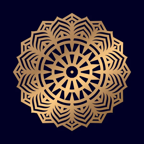 Mandala Dengan Ilustrasi Stok Hiasan Bunga - Stok Vektor