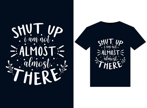 Shut Almost Illuples Print Ready Shirts — стоковий вектор