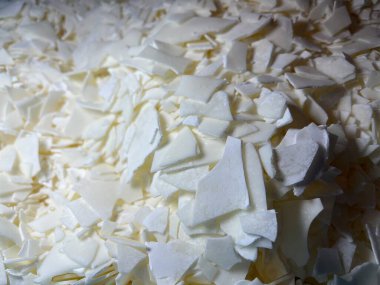 Beyaz kağıt parçaları. soya cilası