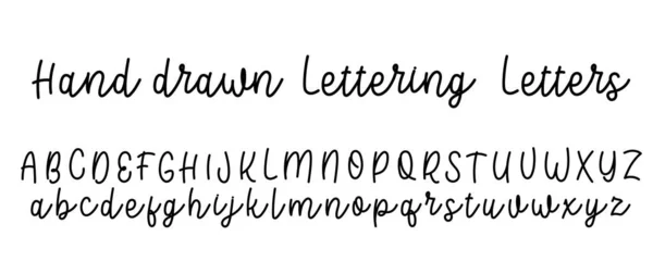 Handgezeichnete Buchstaben Perfekt Für Schriftzüge Mach Dich Zum Wort — Stockvektor