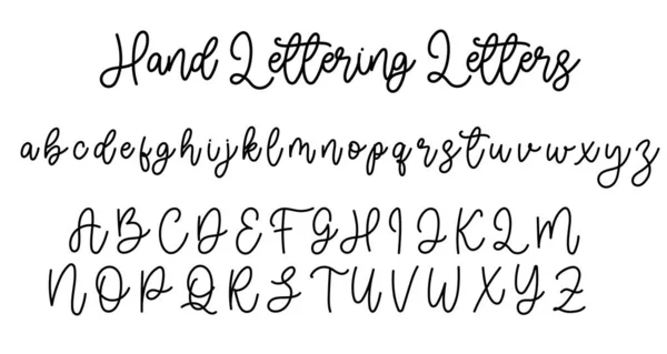 Hand Lettering Letters Perfekt Für Schriftzüge Mach Dich Zum Wort — Stockvektor