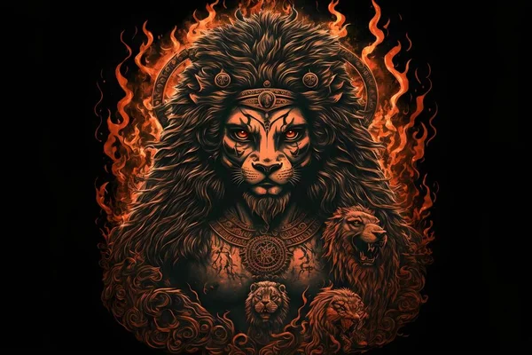 indian hindu lion god narsimha