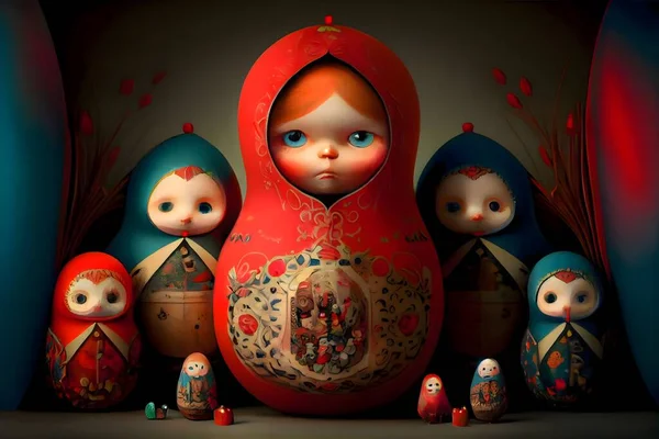 the matryoshka is a traditional russian doll.