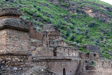 Tokar dara stupa 'nın arkeolojik kalıntıları tehsil barikot Swat, Pakistan