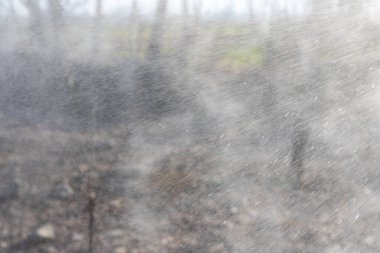 Su havaya sıçrıyor.