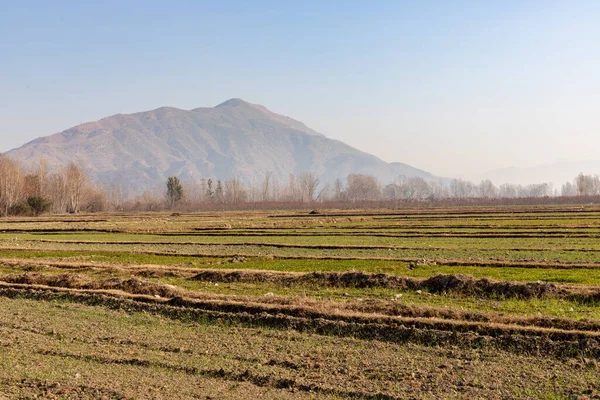 Tarım alanları kışın çok güzel görünür.