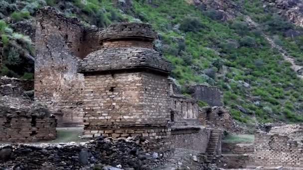 Tokar Dara Stupa Archaeology Site Swat Valley — Wideo stockowe
