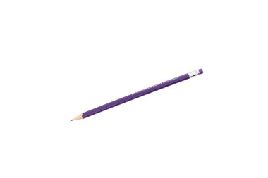 Purple color pencil isolated on white background