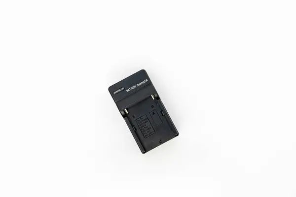 Battery Charger Isolated White Background — Stok fotoğraf