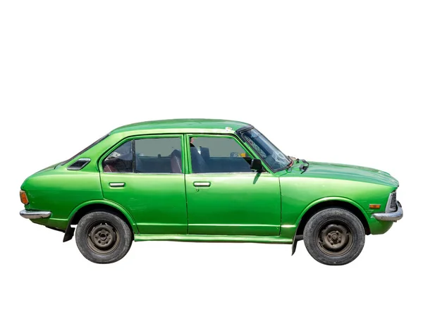 Toyota Corolla Andra Generationen E20 Modell 1970 Isolerad Vit Bakgrund — Stockfoto