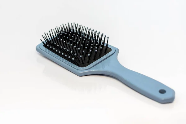 Professional Hair Brush Isolated White Background Closeup — Stock Photo, Image
