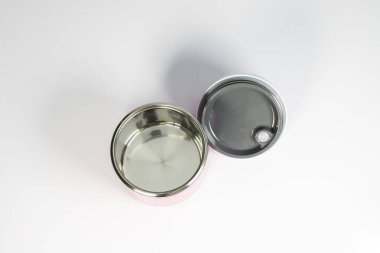 Boş beslenme çantası. en üstteki görünüm.