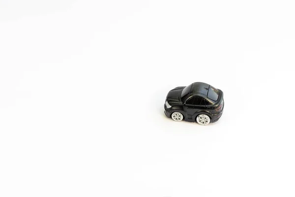 Modell Leksak Bil Vit Isolerad Bakgrund Med Kopia Utrymme — Stockfoto