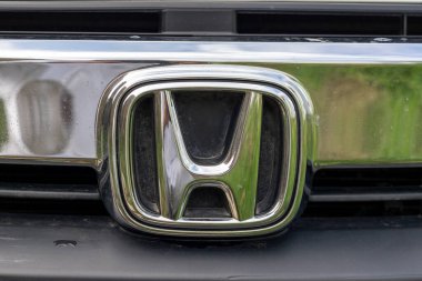 Honda Motor Şirketi rozeti veya logosu: Swat, Pakistan - 02 Ağustos 2023.