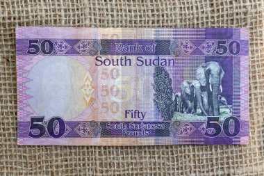 Güney Sudan 'da fillerin yer aldığı 50 pound' luk banknotlar