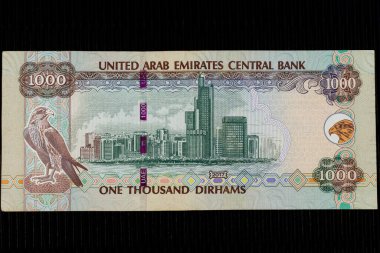 Abu Dabi, Birleşik Arap Emirlikleri 'nden 1000 Dirhem banknot portresi..