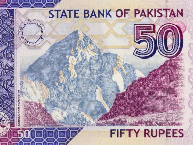 Pakistan 'dan K2 (Ketu) Portresi 100 Rupi