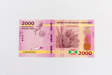 Antilop, Ananas, Arma ve Ulusal Bayrak 'ın yer aldığı Burundi 2000 Frank.