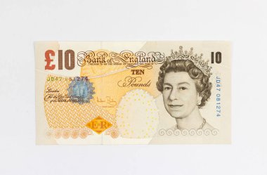 İngiliz 10 Banknotlu Kraliçe 2. Elizabeth Portresi