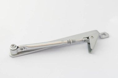 Beyaz arkaplanda izole edilmiş daha yakın bir kapının parçası ya da parçası