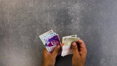 Pakistan para birimleri teker teker sayılıyor
