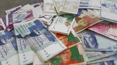Pakistan Para Birimi Değişik Değerlendirme Kapatma Görünümü Notları