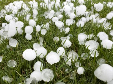 Pakistan 'da mevsimsel dolu fırtınası
