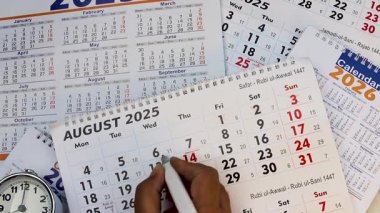 Takvimdeki daire tarihi 12 Ağustos 2025