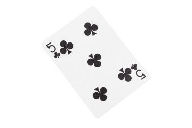 Kulüplerin Beşlisi Yeşil Poker Masasında Kart Oynuyor. Üst Görünüm.