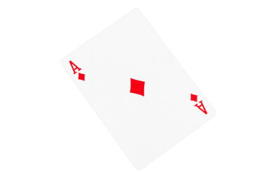 Yeşil Poker Masasında Karo Ası Oynuyor Yaklaş