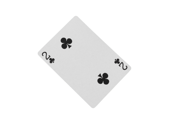 Kulüplerin ikilisi Yeşil Poker Masasında Kart Oynuyor. En Düşük Değer Çalma Kartı