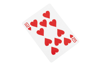 Yeşil Yüzeyde Kupa Onlusu Oynuyor