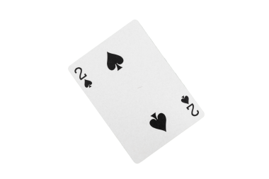 Yeşil Yüzeyde İki Maça Düz Kart Oynuyor