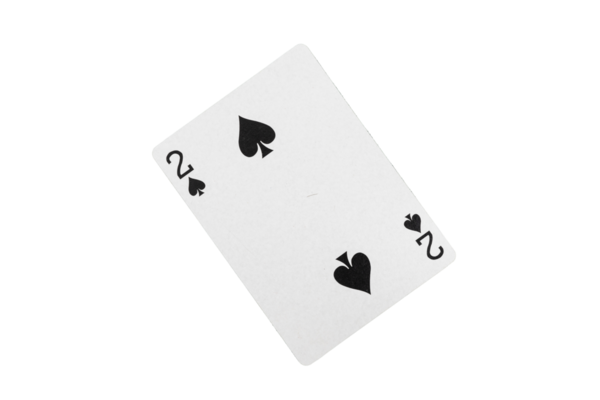 Yeşil Yüzeyde İki Maça Düz Kart Oynuyor