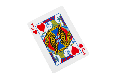 Kupa Valesi Yeşil Masa Arkaplanında Kart Oynuyor