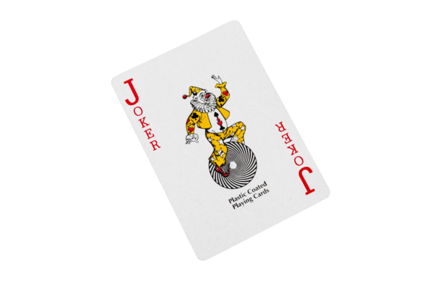 Yeşil Arkaplanda Kırmızı Joker Oynama Kartı
