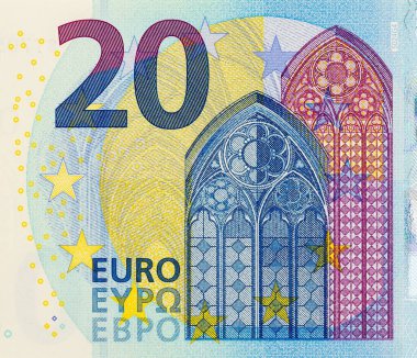20 Euro 'ya Yakın Banknota Ön Yüzü