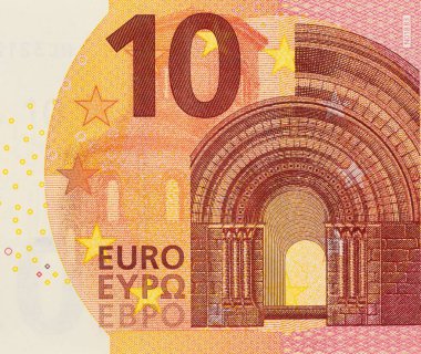 10 Euro 'ya Yakın Banknota Ön Yüzü
