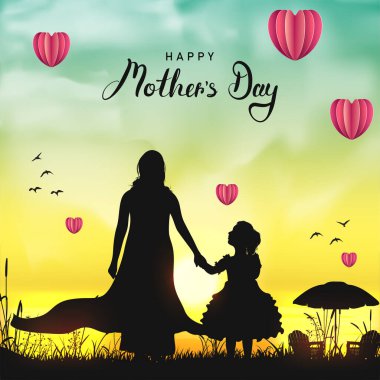 Mutlu anneler günü yaratıcı sosyal medya şablon tasarımı