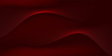 dalgalı soyut çizgilerle koyu kırmızı arkaplan